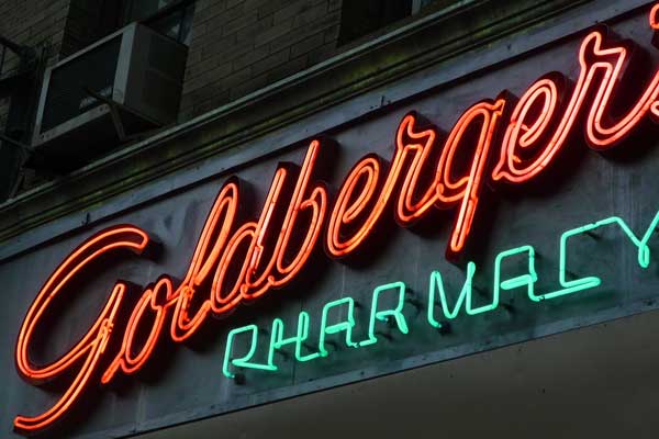 Goldberger’s Pharmacy, First Avenue & East 65th Street